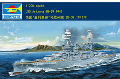 NEW Trumpeter 03701 1/200 USS Arizona BB-39 1941 Ship