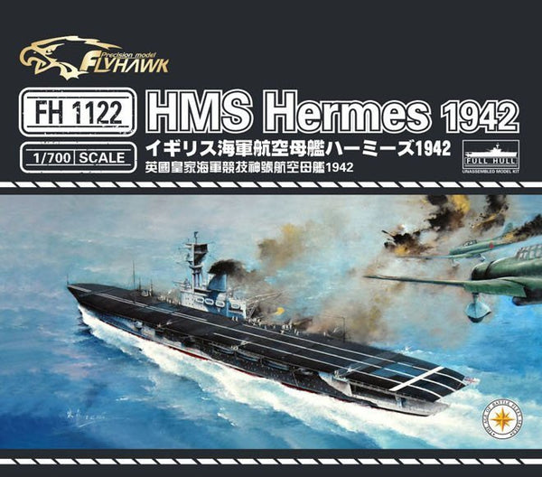 Flyhawk FH1122 1/700 HMS Aircraft carrier Hermes 1942