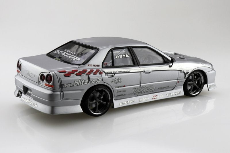 Aoshima AO-06877 1/24 Tuned Car Kit D1 Spec Replica URAS Nissan ER34 Skyline R34 Secondary image