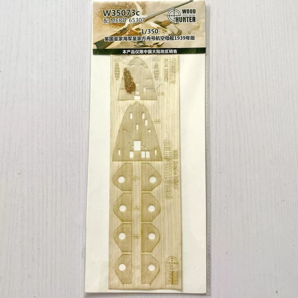 Hunter W35073 1/350 Wood Deck HMS ARK ROYAL 1939 FOR MERIT 65307