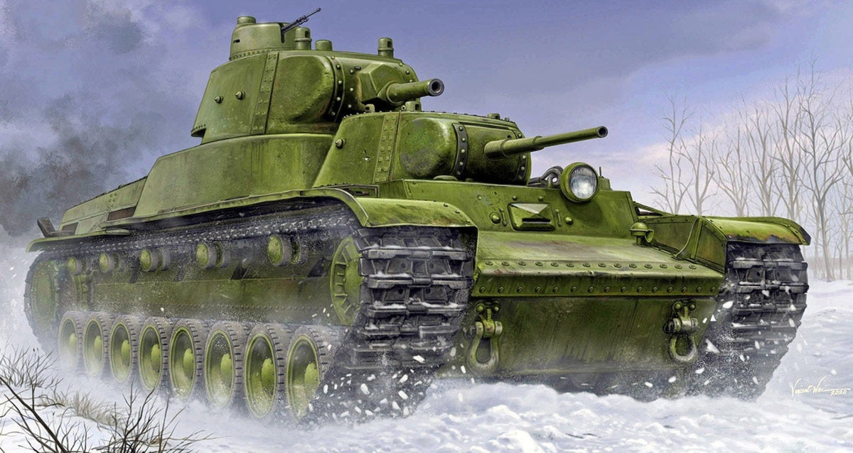 Trumpeter 1/35 09590 SOVIET T-100 HEAVY TANK- — scale model kit
