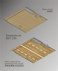 Rainbow PE 1/700 Painting Mask of Wooden Deck RB7129