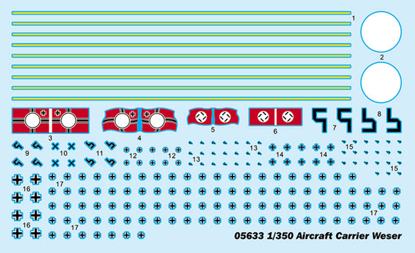 Trumpeter 05369AIRCRAFT CARRIER WESER 1/350 Model Kit