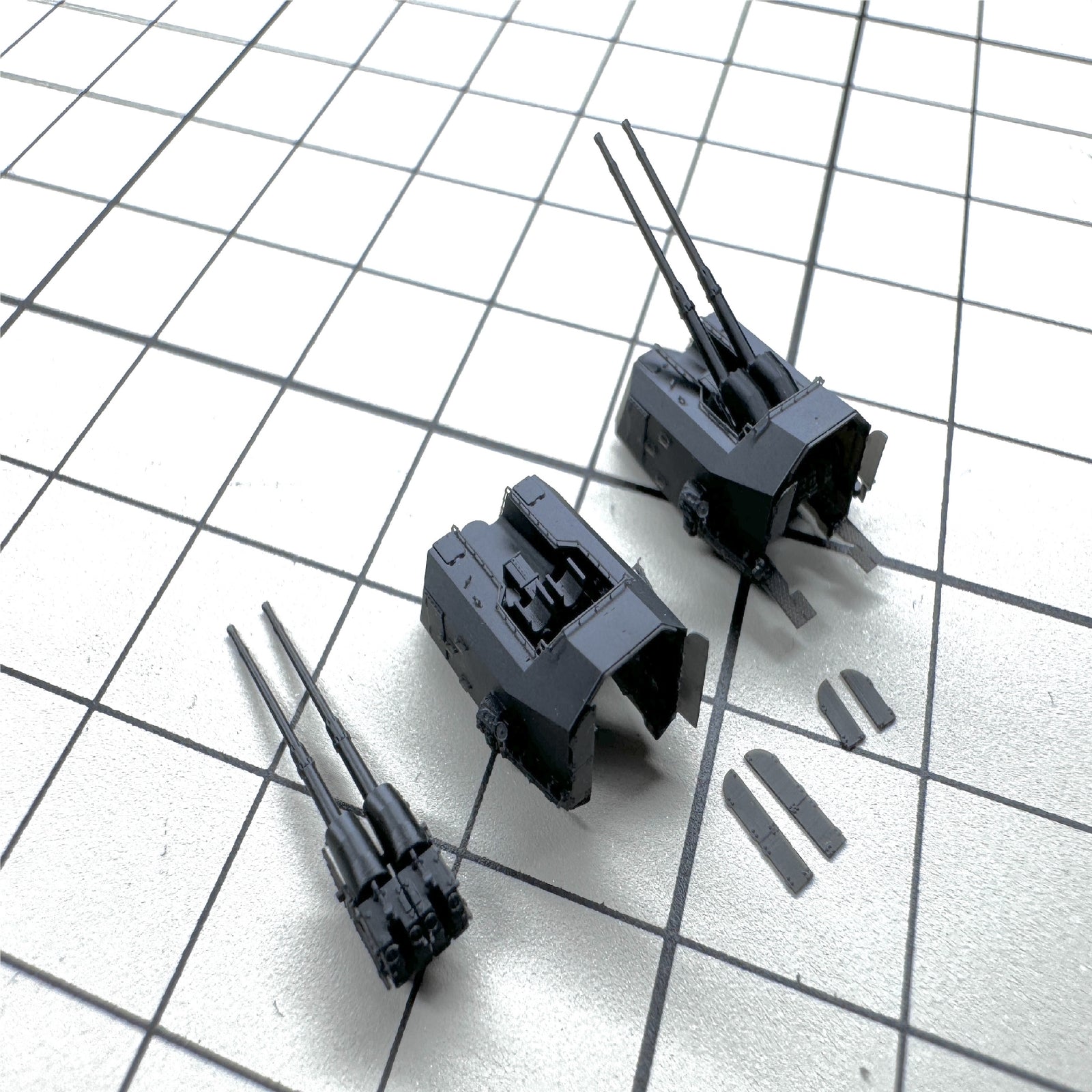 SSMODEL HEAVY HOBBY G350002 1/350 KRIEGSMARINE 105MM SK C/33 GUNS 3D printing kit