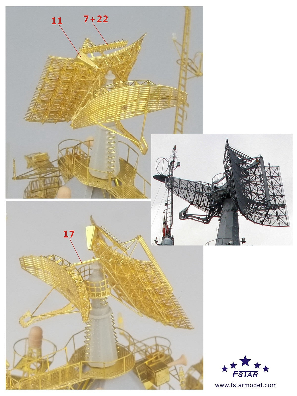 Five star FS350104 Modern Russian Soviet Navy MR-700 Three-Dimensional Radar