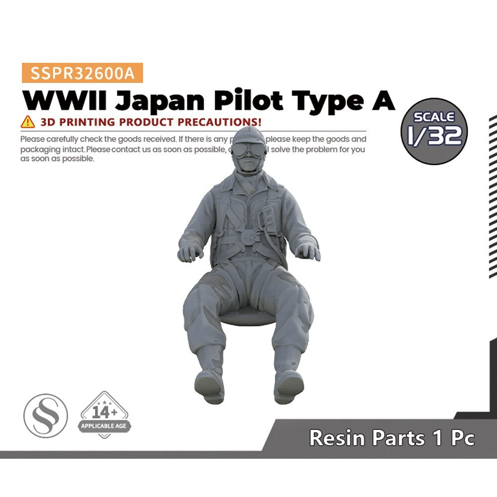 SSMODEL SSPR32600A 1/32 WWII Japan Pilot Type A — scale model kit