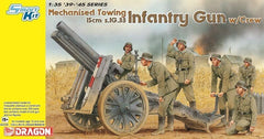 DRAGON 6261 1/35 Mechanised Towing 15cm s.IG.33 Infantry Gun w/Crew