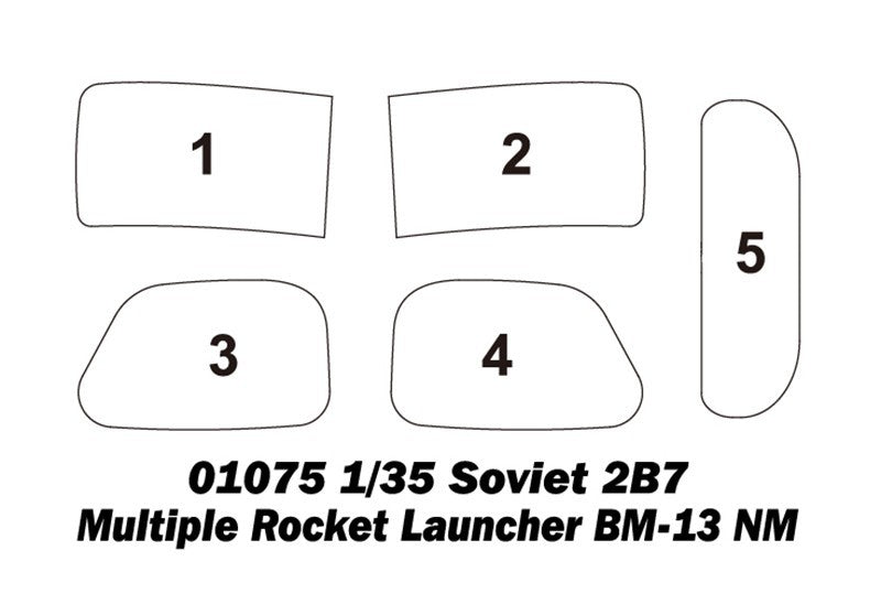 Trumpeter 01075 1/35 Soviet 2B7 Multiple Rocket Launcher BM-13 NM Brand New — detail view 3