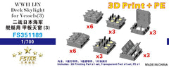 FIVE STAR FS351189 1/700 WWII IJN Deck Skylight for Vessels(3) 3D Printing