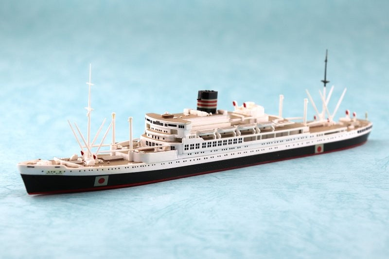 Aoshima AO-06975 1/700 Kit Japanese Pacific Ocean Passenger Liner Nitta-Maru Secondary image