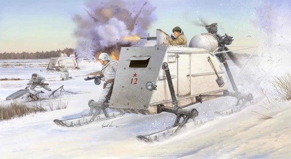 Trumpeter 02321 SOVIET NKL-26 ARMOURED AEROSAN 1/35 Model Kit — scale model kit