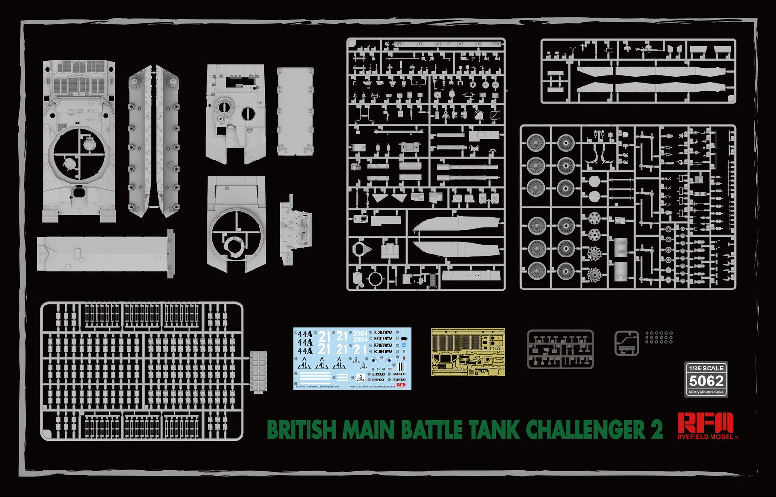 Ryefieldl RM-5062 1/35 british main battle tank challenger 2 — detail view 2