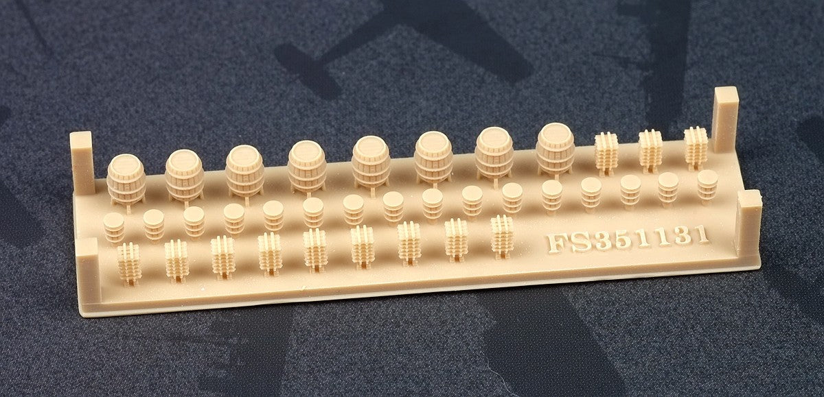 Five star FS351131 1/350 World Navy wood bucket，supply crate etc.Ⅰ（3D printing）