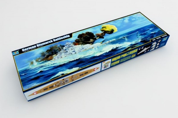 Trumpeter 03702 1/200 GERMAN BISMARCK BATTLESHIP Model Kit — detail view 2