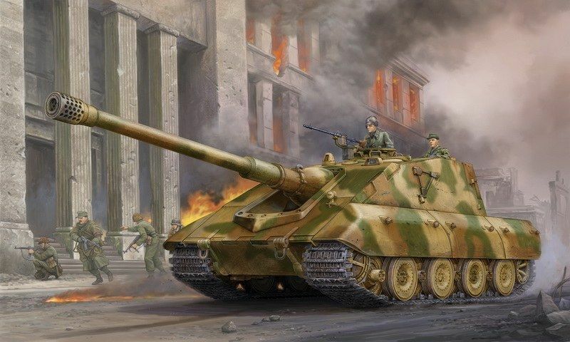 Trumpeter 01596 - 1/35 German Tank Hunter E-100 - New-