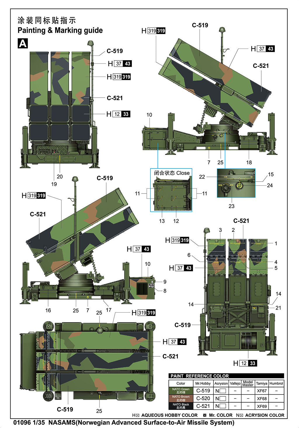 Trumpeter 01096 1:35 NASAMS(Norwegian Advanced Surface-to-Air Missile System) — detail view 2