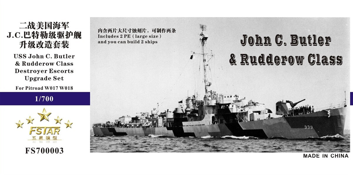 Five Star 1/700 FS700003 USS John C. Butler & Rudderow Destroyer Main image