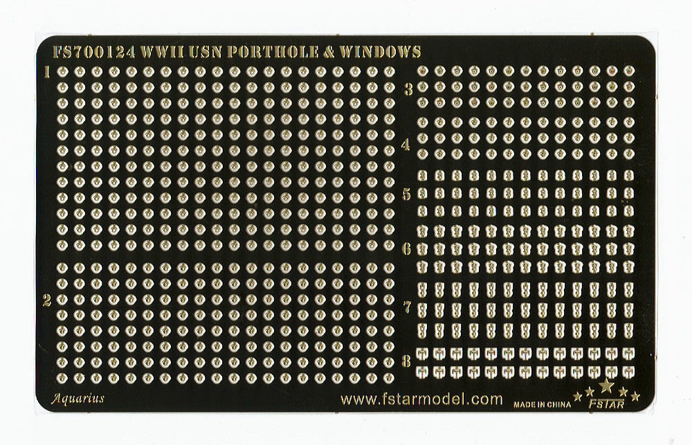 Fivestar PE 1/700 WWII USN Porthole & Windows FS700124
