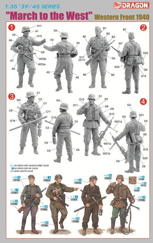 DRAGON 6703 1/35 "March to the West" Western Front 1940