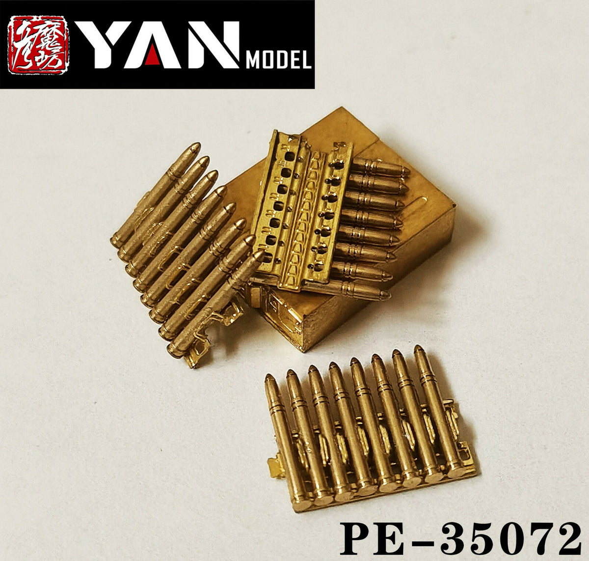 Yan Model PE35072 1/35 German 37mm Flak 43 Ammo and 8-Round Ammo Clip Main image