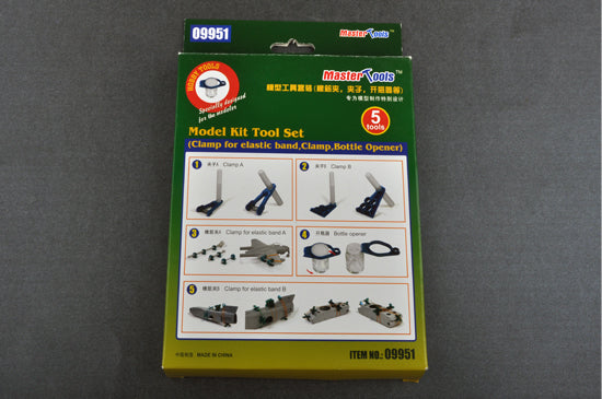 Master Tools 09951 Model Kit Tool Set-Clamp/Clamp for Elastic Band/Bottle Opener Secondary image