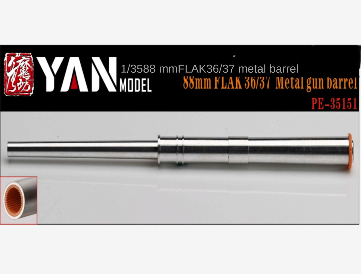 YAN MODEL PE35151 1/35 88mm FLAK 36/37 Metal Gun Barrel — scale model kit