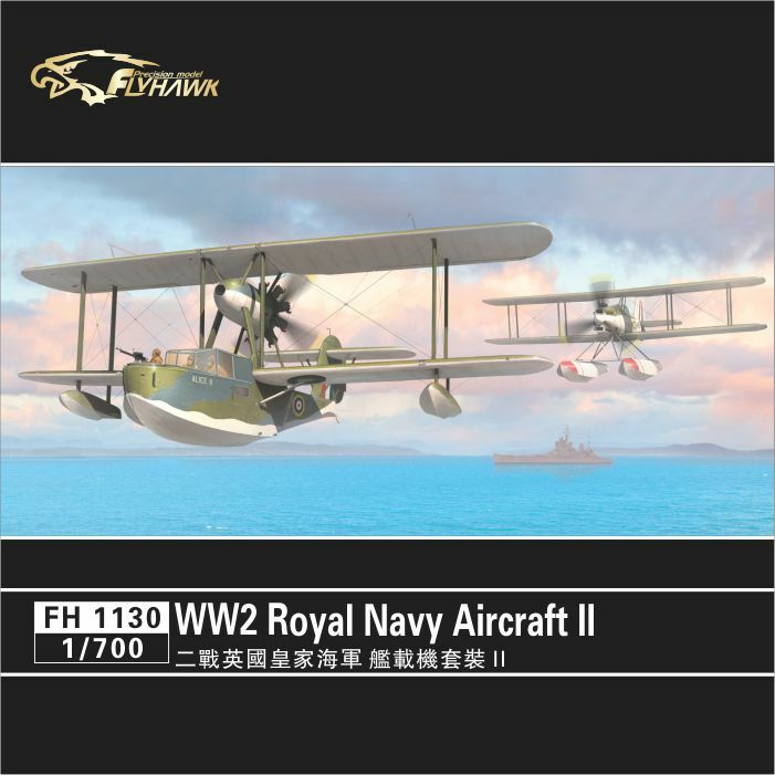 Flyhawk FH1130 1/700 WWII Royal Navy Aircraft II — scale model kit