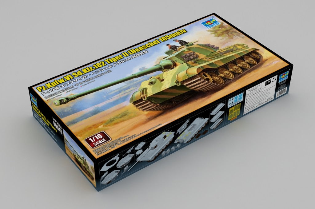 Trumpeter 00949 1:16 Pz.Kpfw.VI Sd.Kfz.182 Tiger II (Henschel 105mm)Model Kit