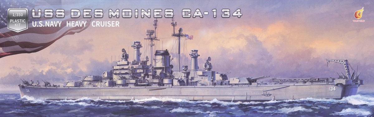 Very Fire 1/350 USS Des Moines DX Version VF350918DX — scale model kit