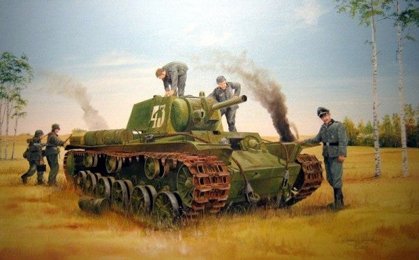 Trumpeter 01565 SOVIET KV-8 HEAVY TANK Model Kit 1/35 — scale model kit