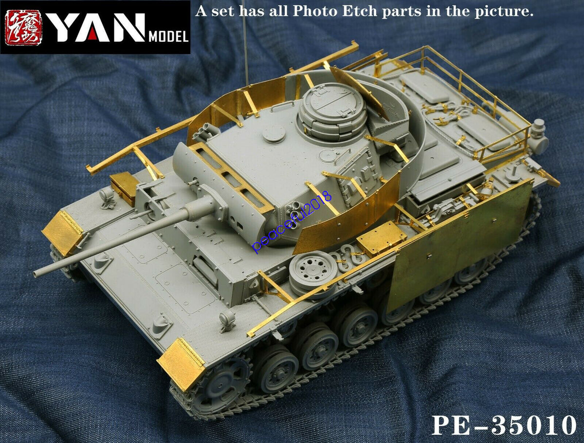 Yan Model PE-35010 1/35 Pz.Kpfw.III Ausf.M Detail Up Set for Takom 8002 — scale model kit