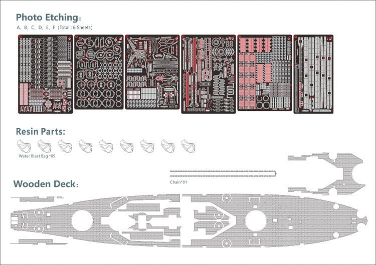 VeryFire VF700909DX 1/700 USS MISSOURI BB-63 U.S NAVY BATTLESHIP & PE Metal Etch