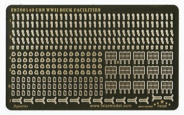 Five Star FS700140 1/700 WWII Vessel Deck Facilities