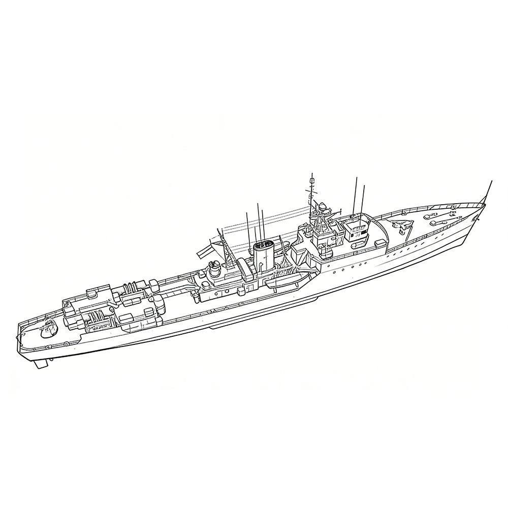 SSMODEL SSC144151S 1/144 Military Model INS Blackwood Class Frigate Full Hull
