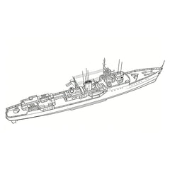 SSMODEL SSC144151S 1/144 Military Model INS Blackwood Class Frigate Full Hull
