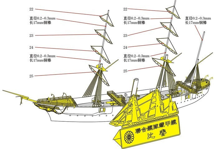 SSMODEL  Resin kit 1/700 Imperial Japanese Navy Armoured Corvettes Hiei WM03403
