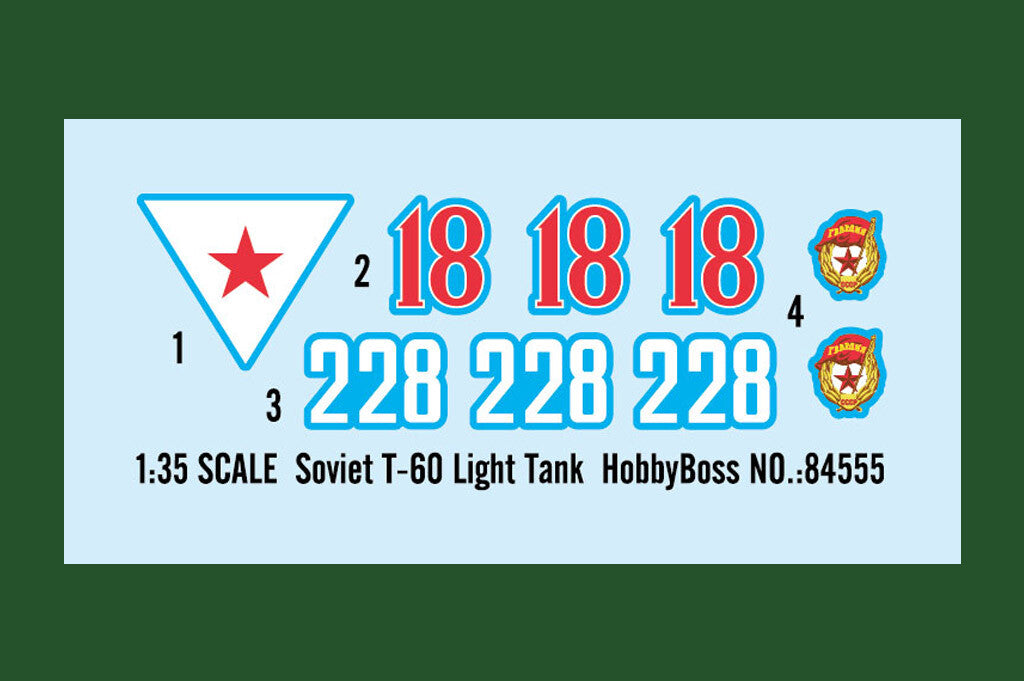 Hobbyboss 84555 1:35 Scale Soviet T-60 Light Tank Model Kit