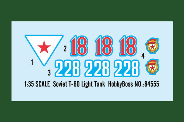 Hobbyboss 84555 1:35 Scale Soviet T-60 Light Tank Model Kit