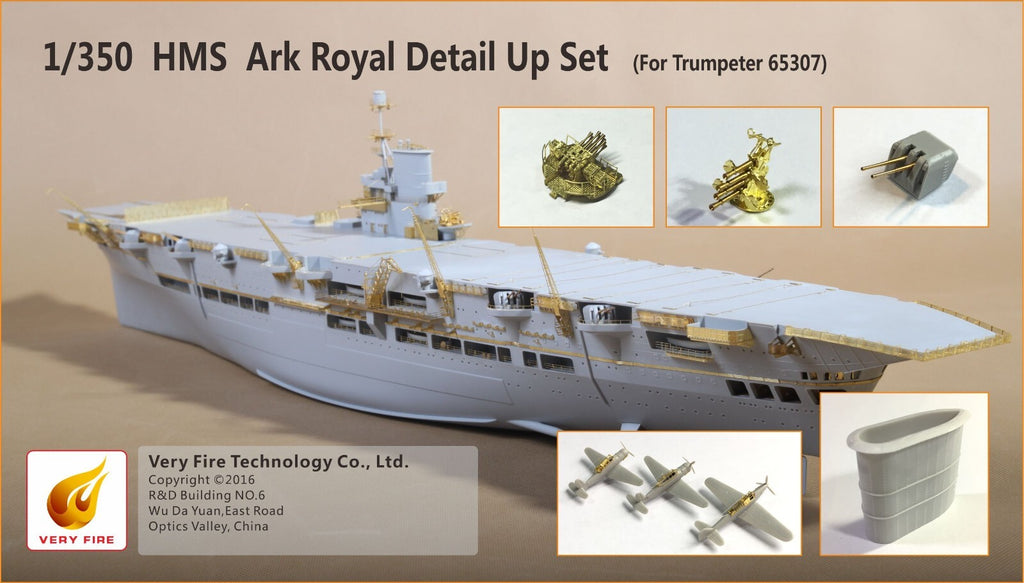 Very Fire 1/350 HMS Royal Ark Detail Up Set(For Merit)（VF350004）