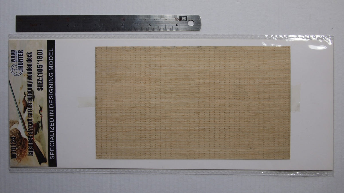 Hunter 1/700 Japanese aircraft carrier autotomy wooden deck (W70124) — scale model kit