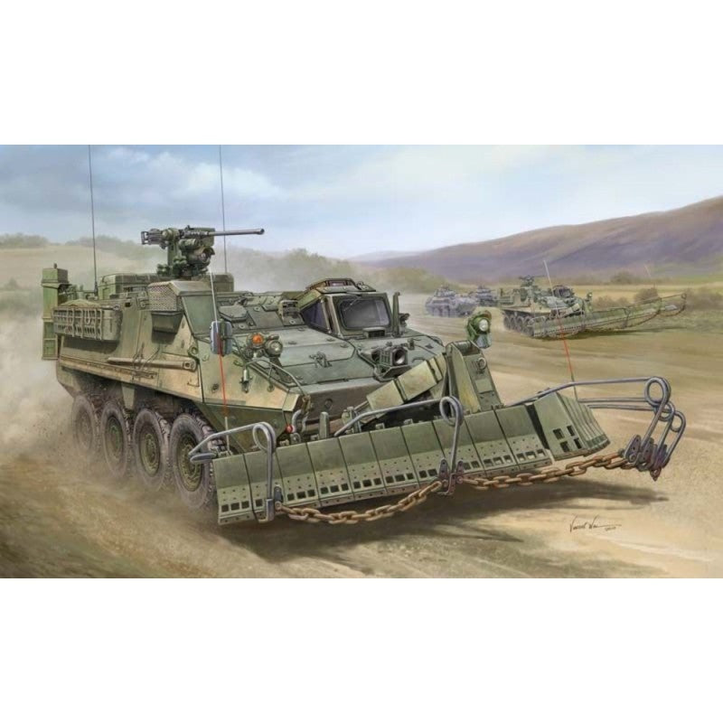 TRUMPETER 01575 MODEL M1132 STRYKER ENGINEER SQUAD VEHICLE 1/35- — scale model kit