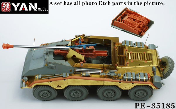 YAN MODEL PE35185 1/35 German Sd.Kfz.234/4 armored vehicle(for Dragon 6772 )
