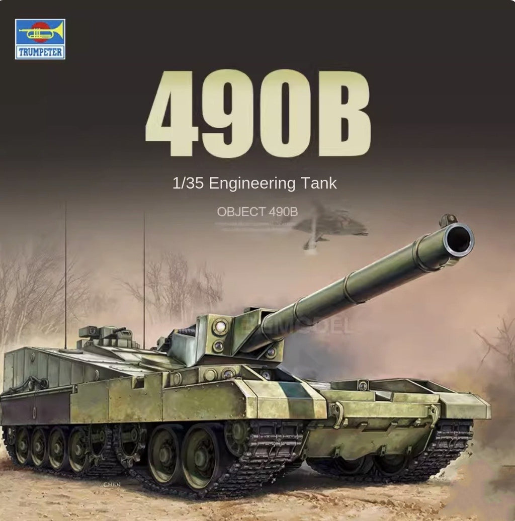 Trumpeter 09598 1/35 Object "490B project" tank model kit