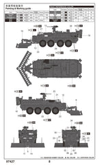 Trumpeter 07427 1/72 M1132 Stryker Engineer Squad Assembly Model Kit