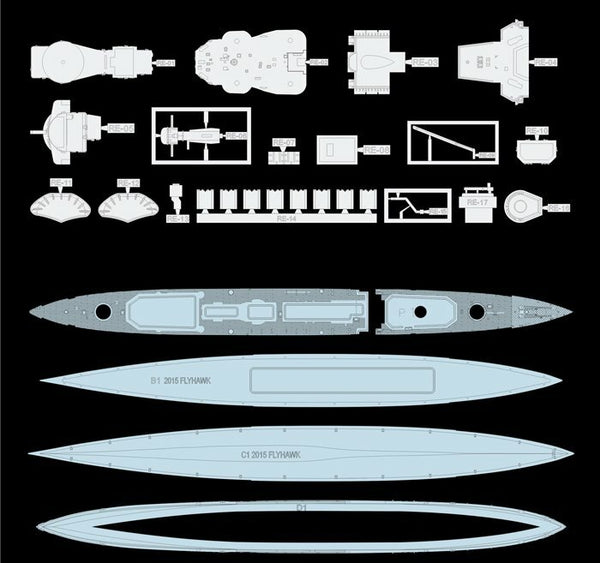Flyhawk FH1158 1/700 HMS Cruiser Galatea