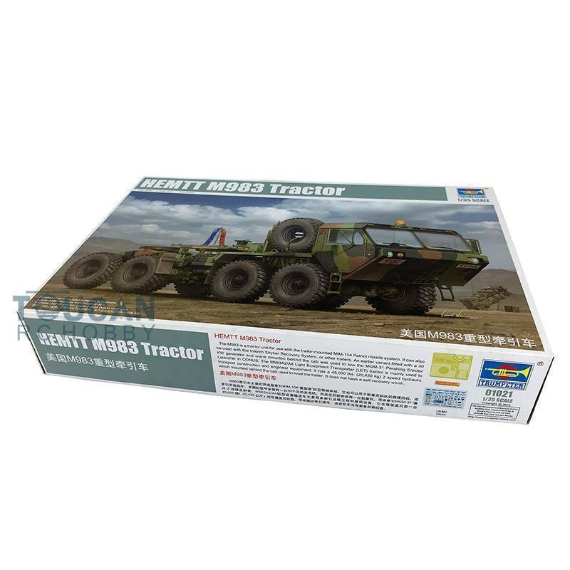 Trumpeter 01021 1/35 Scale HEMTT M983 Heavy Type Tractor Static Kit Car Model — detail view 2
