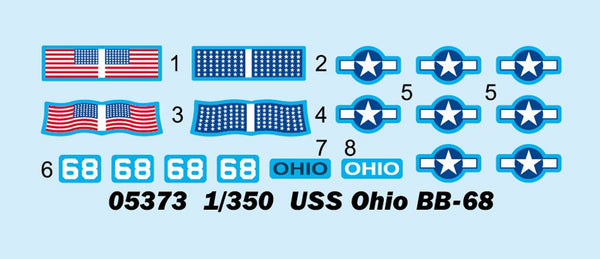 Trumpeter 05373 USS OHIO BB-68 1:350 Model Kit