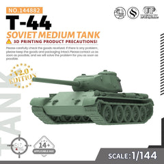 SSMODEL SS144882 1/144 Military Model Kit Soviet T-44 Medium Tank
