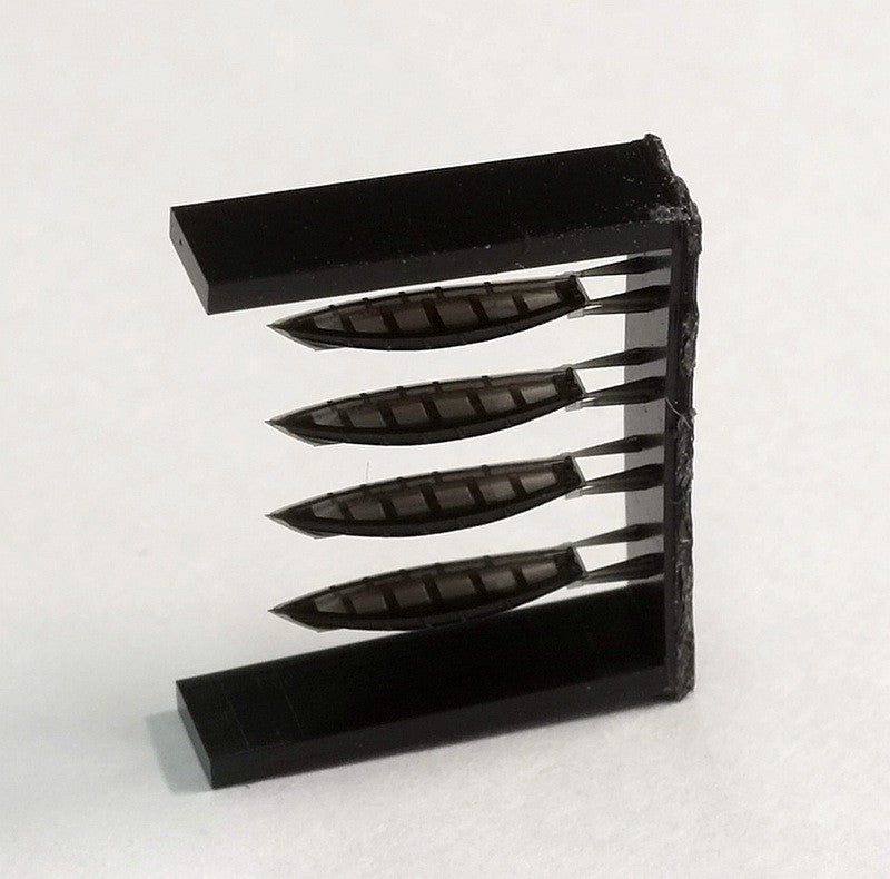 Five star 1/700 FS710362 WWII IJN 6m Traffic Boat (8set）(3D Printing) — detail view 3