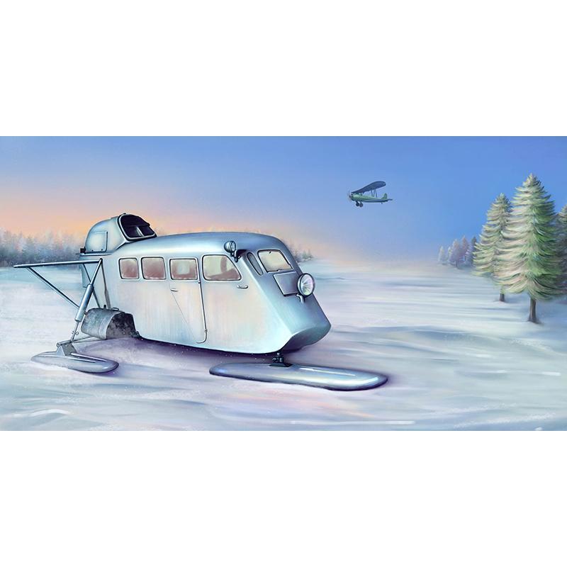 Trumpeter 02356 1/35 Soviet Aerosan KM-4 Sled Static Kit Plastic Armor Model